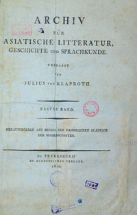 Julius Heinrich Klaproth